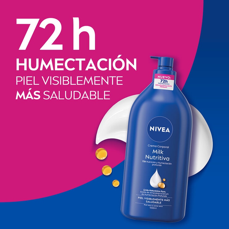 Nivea Body Milk Crema Corporal 2 pzs de 1l + 100 ml