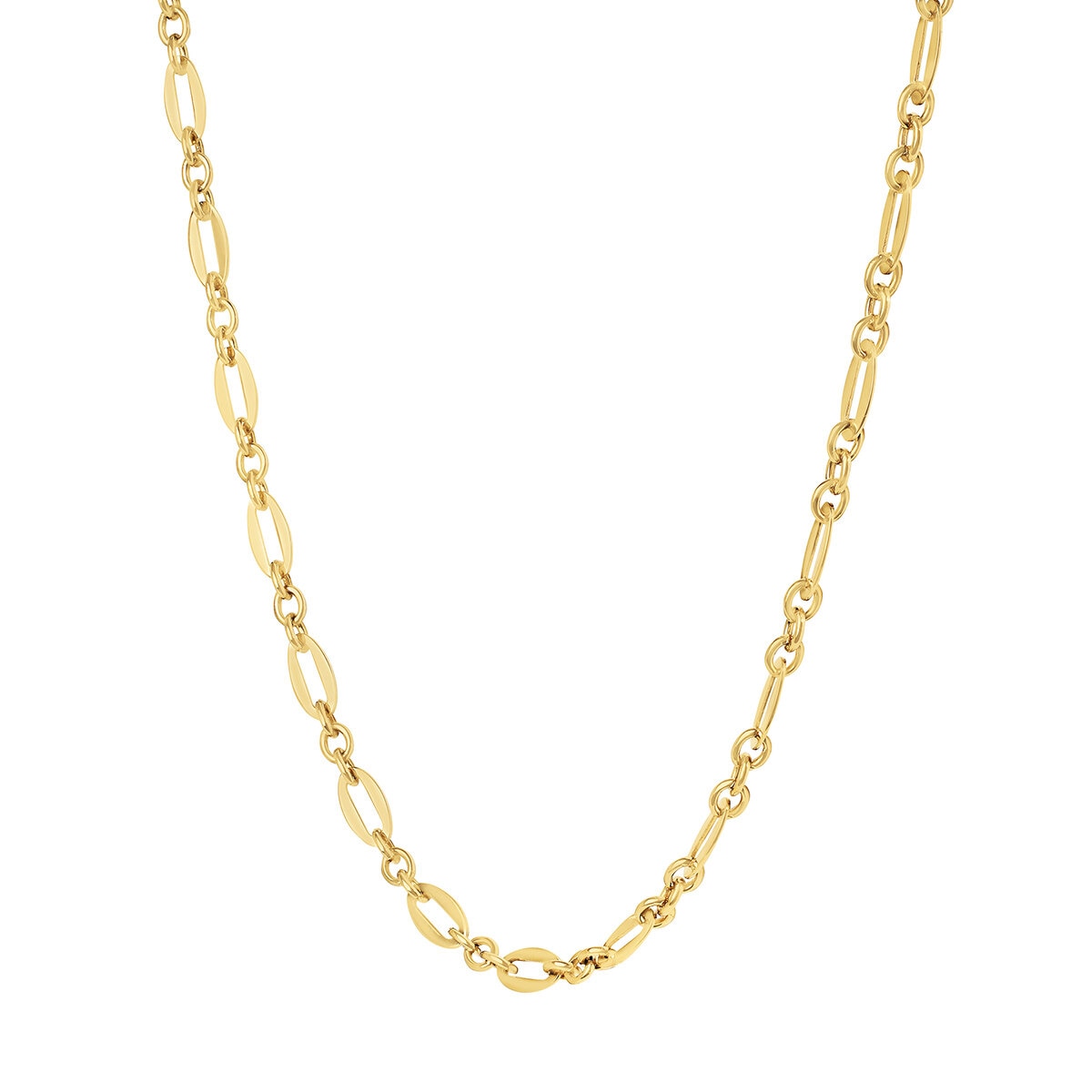 Cadena para Dama, 45.72cm, Enlace Ovalado, Oro Amarillo 14K