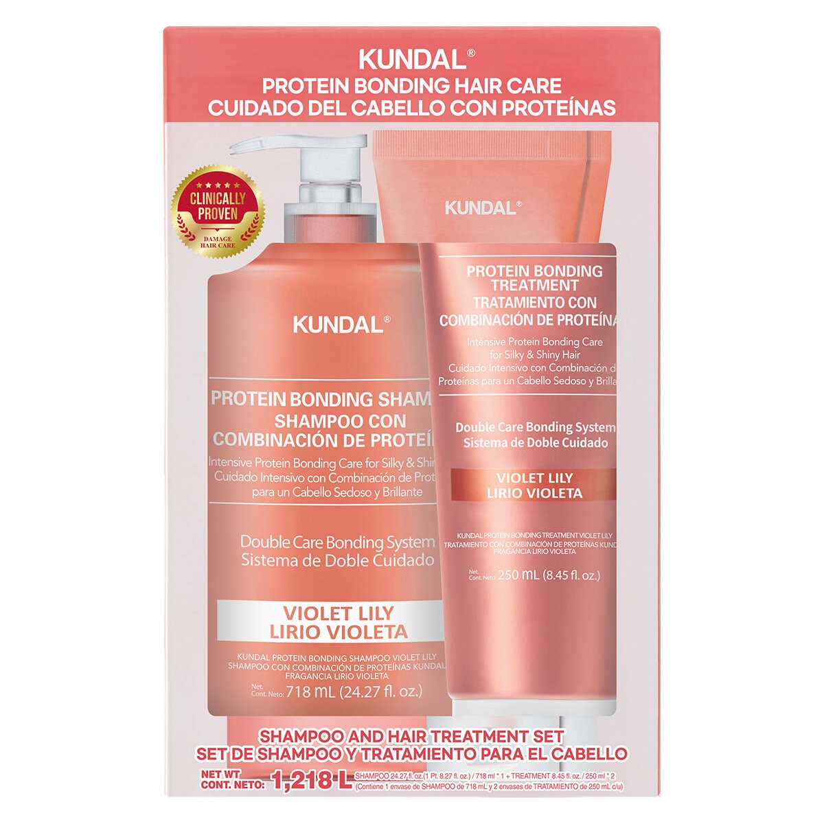 Kundal Set de Shampoo 718 ml y Tratamiento para el Cabello 2 de 250 ml