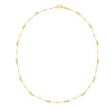 Collar con Cuentas Multiples, Oro Amarillo de 14K