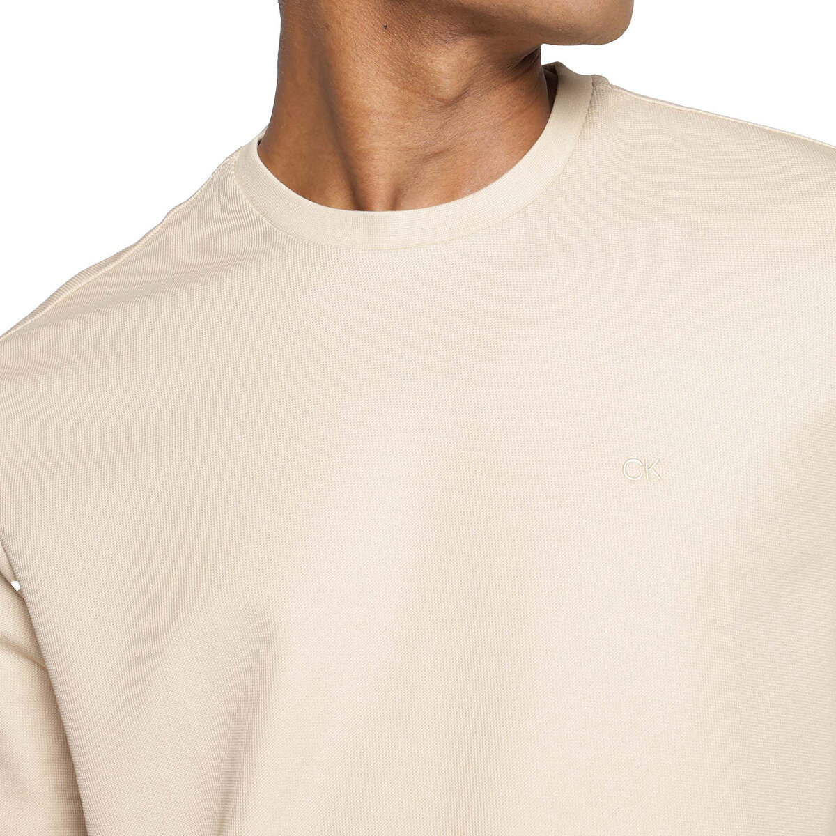 Calvin Klein Playera para Caballero Café Chica