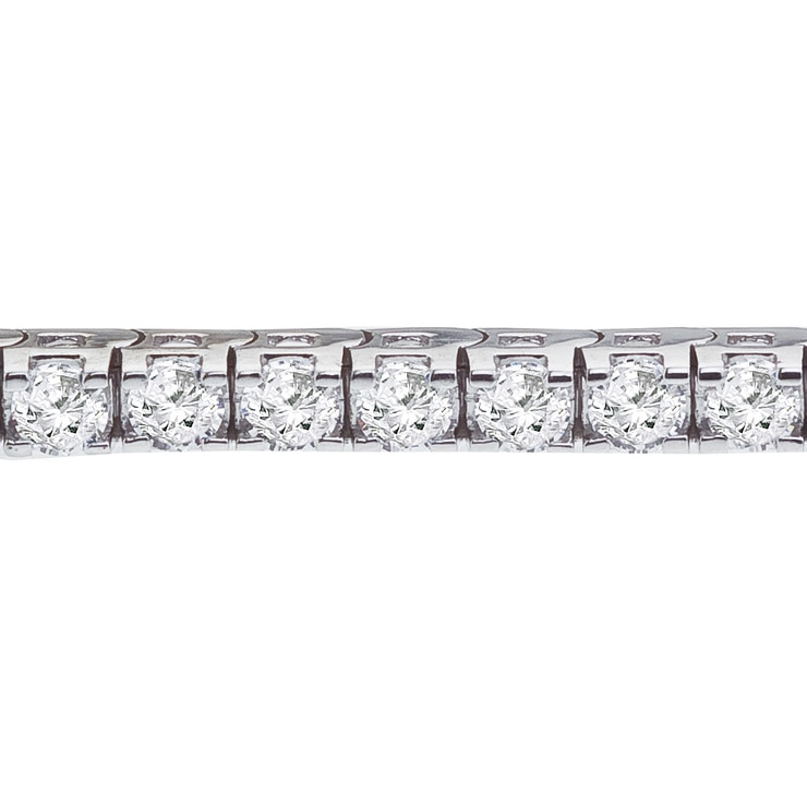 5.00ctw, Brazalete de Diamantes, 20.32cm, Corte Redondo Brillante, Oro Blanco de 18kt 5.00ctw, Brazalete de Diamantes, 20.32cm, Corte Redondo Brillante, Oro Blanco de 18kt