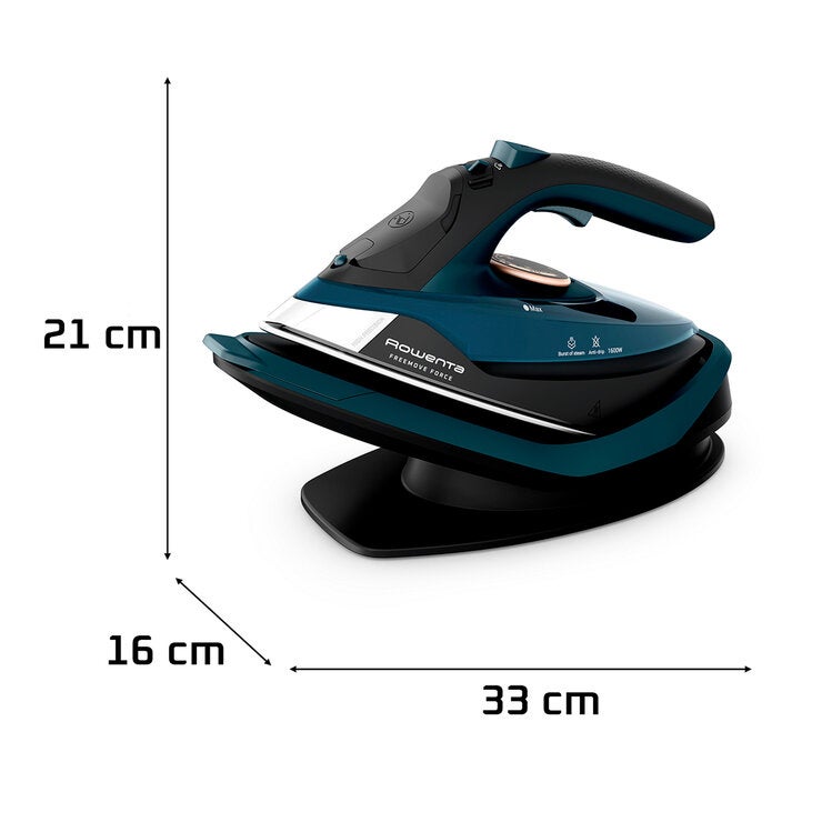Rowenta, Plancha de Vapor Inalámbrica Freemove Force con Suela de Acero Inoxidable Rowenta, Plancha de Vapor Inalámbrica Freemove Force con Suela de Acero Inoxidable