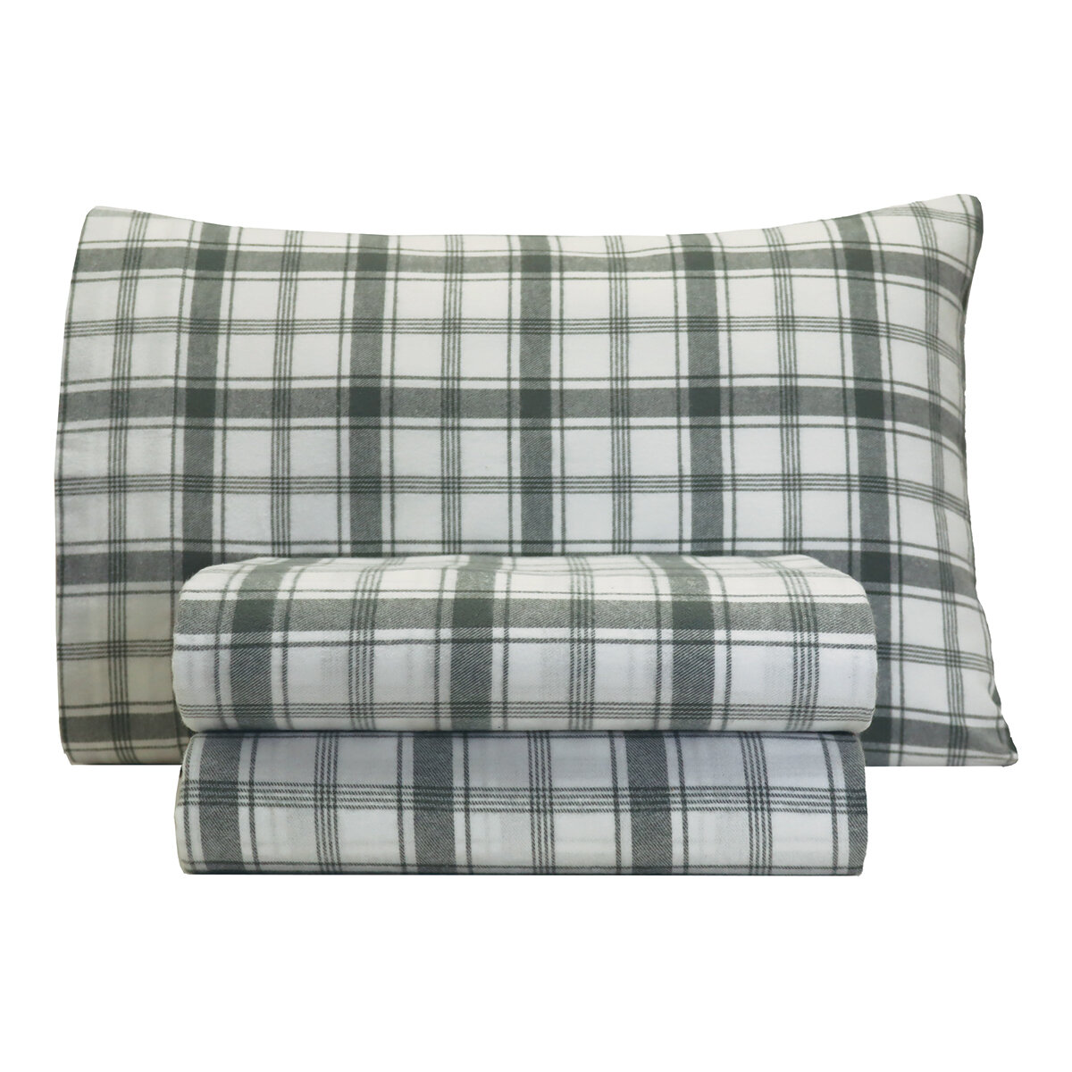 Flannel From Portugal Juego de Sábanas de Franela Tamaño Matrimonial 4 Piezas