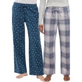 Wildfox Pantalones de Pijama Franela para Dama 2 Piezas Varias Tallas y Colores