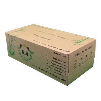 El Rey del Bambú Pañuelo De Bambú 8 cajas de 100 pzs