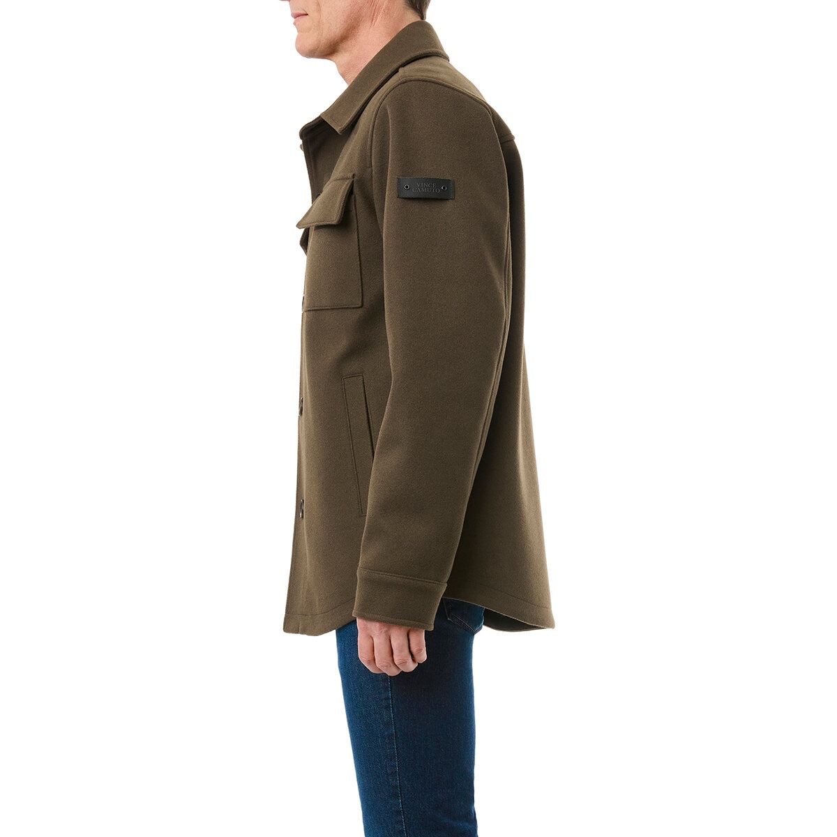 Vince Camuto Chamarra para Caballero Verde Mediana