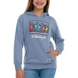 Keith Haring Sudadera para Niños y Niñas Azul 14 / 16 Años