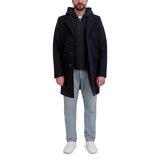 DKNY Abrigo para Caballero Negro Chica