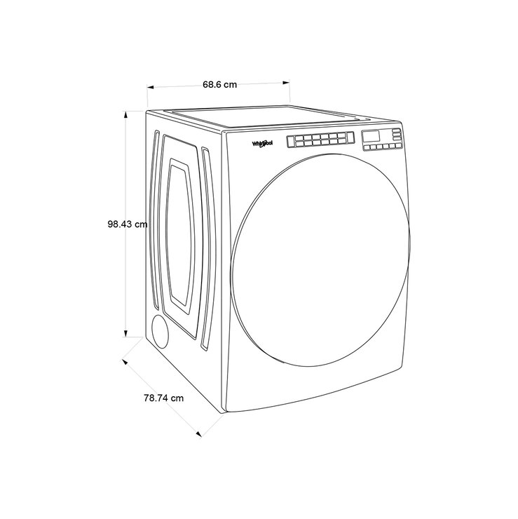 Whirlpool Combo de Lavado de Gas 21/23Kg