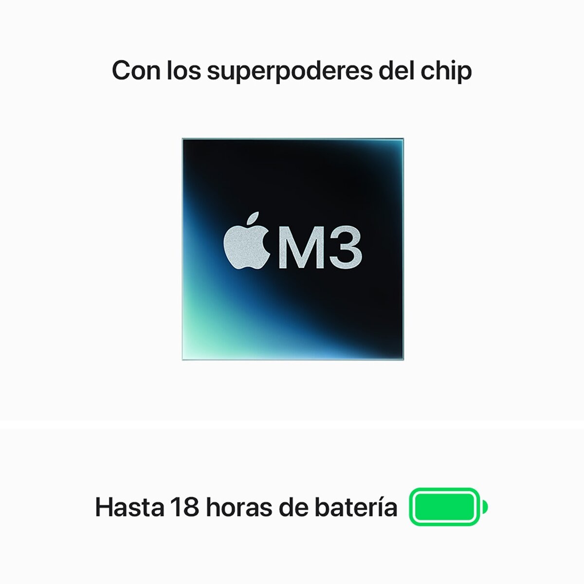 Apple MacBook Air 13" Chip M3 512GB Gris Espacial CPU de 8 núcleos GPU de 10 núcleos Memoria unificada de 24GB