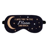 Aroma Home, Antifaz para Dormir, Modelo "I love you to the moon and Back"