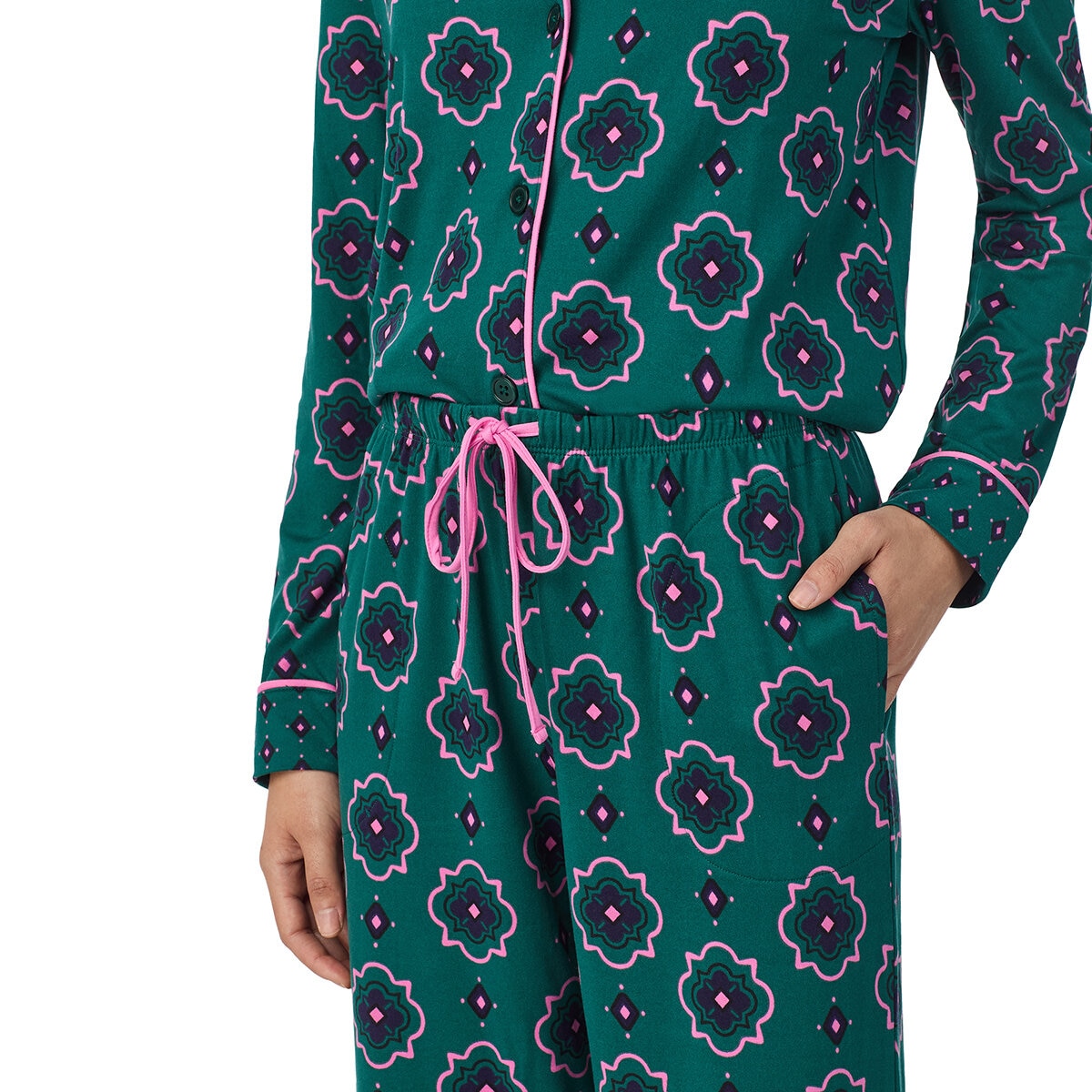 Midnight Pijama para Dama Verde Mediana