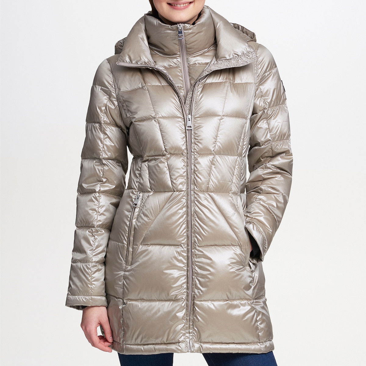 Andrew Marc, chamarra larga empacable Costco México