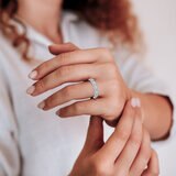 Anillo de Diamantes 0.50ctw, Oro Blanco 14K Anillo de Diamantes 0.50ctw, Oro Blanco 14K