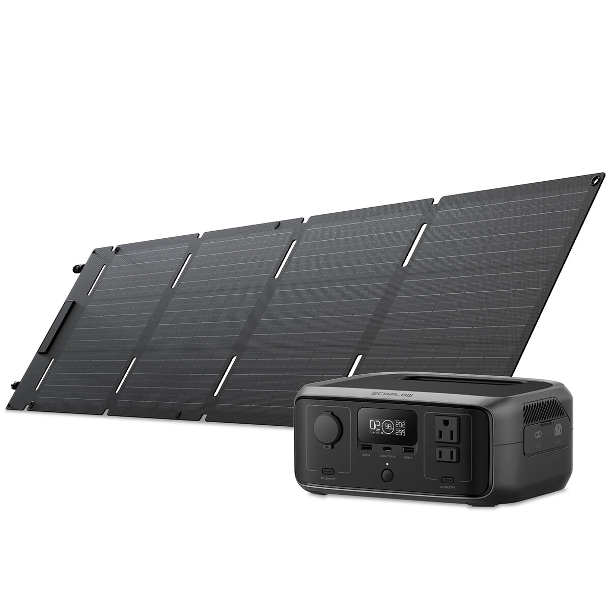 EcoFlow, Estación de Energía, River 3+Panel Solar 60W