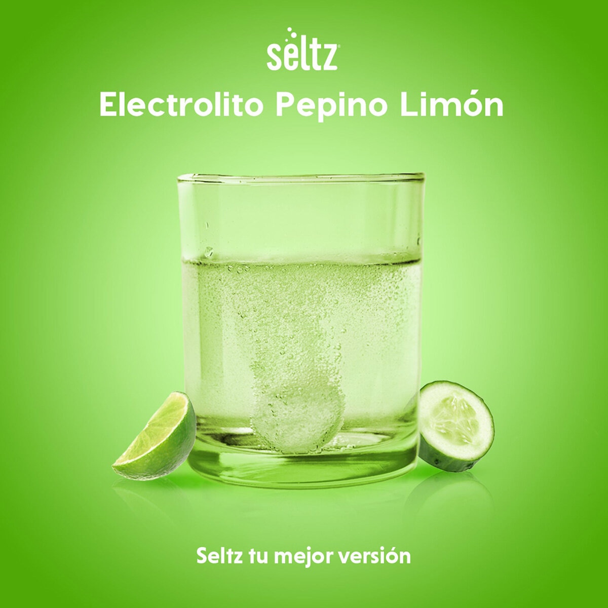 Seltz Electrolitos 3 Tubos de 13 Tabletas Efervescentes c/u Sabor Pepino-Limón Seltz Electrolitos 3 Tubos de 13 Tabletas Efervescentes c/u Sabor Pepino-Limón