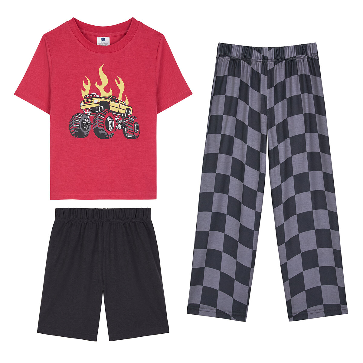 Saint Eve Pijama 3 piezas para Niños y Niñas Rojo 7 / 8 Años