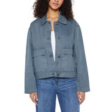 Three Dots Chamarra ligera para Dama Azul Extra Grande