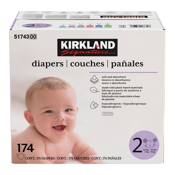 Kirkland Signature Pañales Etapa 2 Unisex 174 pzas