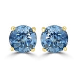 Aretes de Aguamarina, Oro Amarillo de 14K