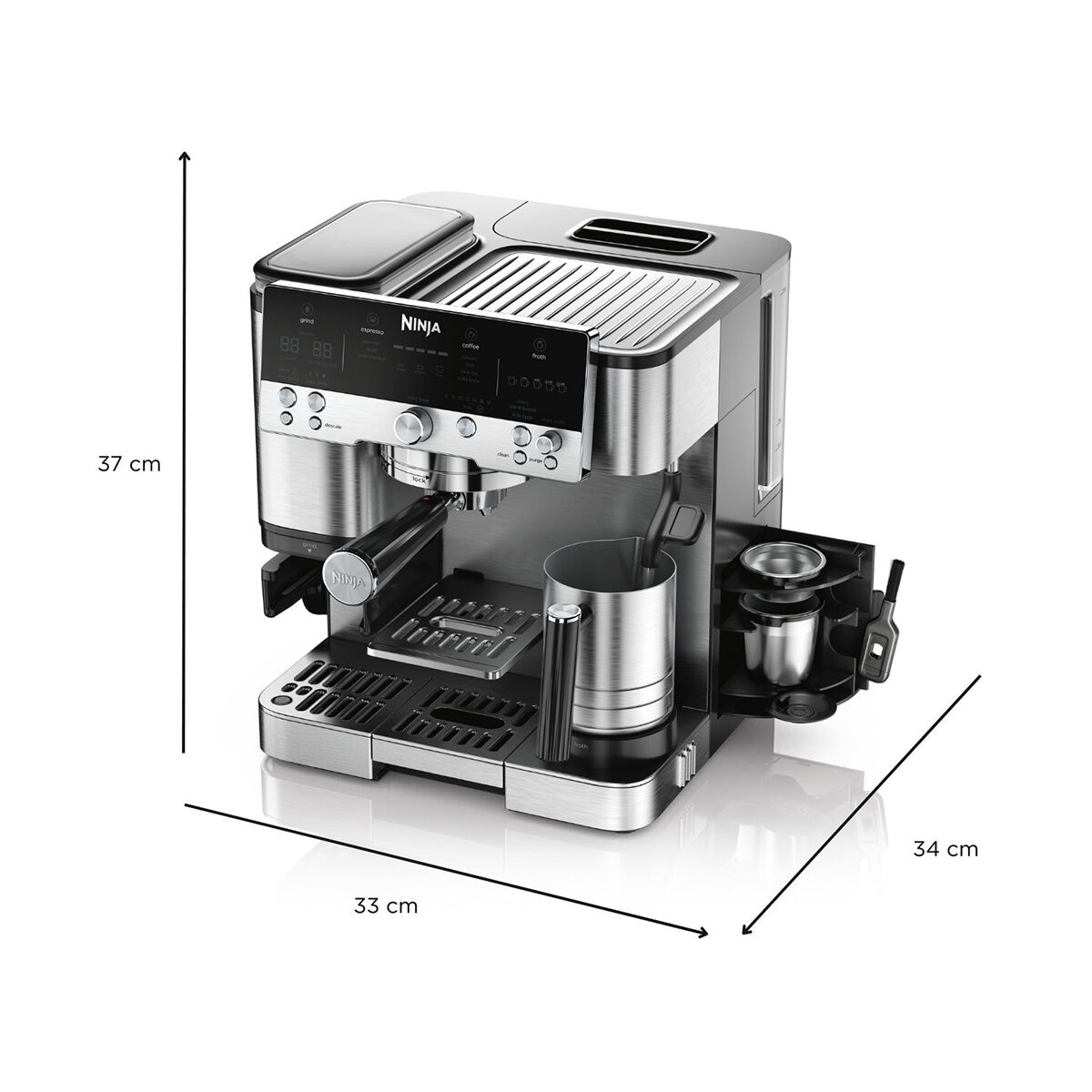 Ninja Cafetera Luxe 3 en 1, Espresso, Café y Cold Brew