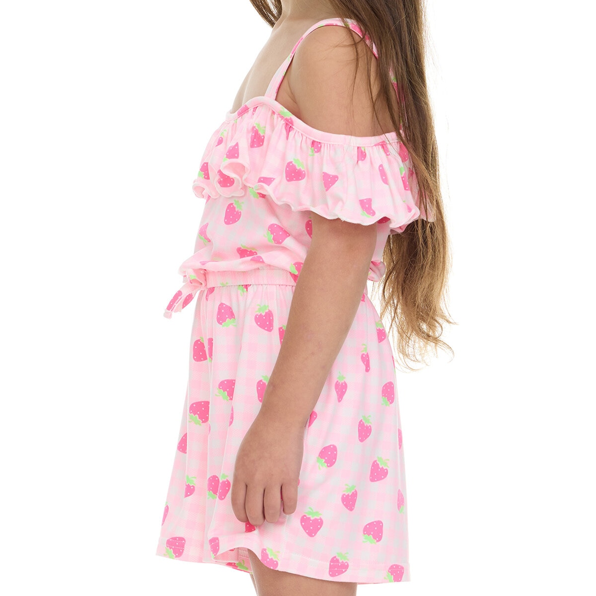 LiMiTeD Too Jumpsuit 2 piezas para Niñas Rosa fresas 5 Años