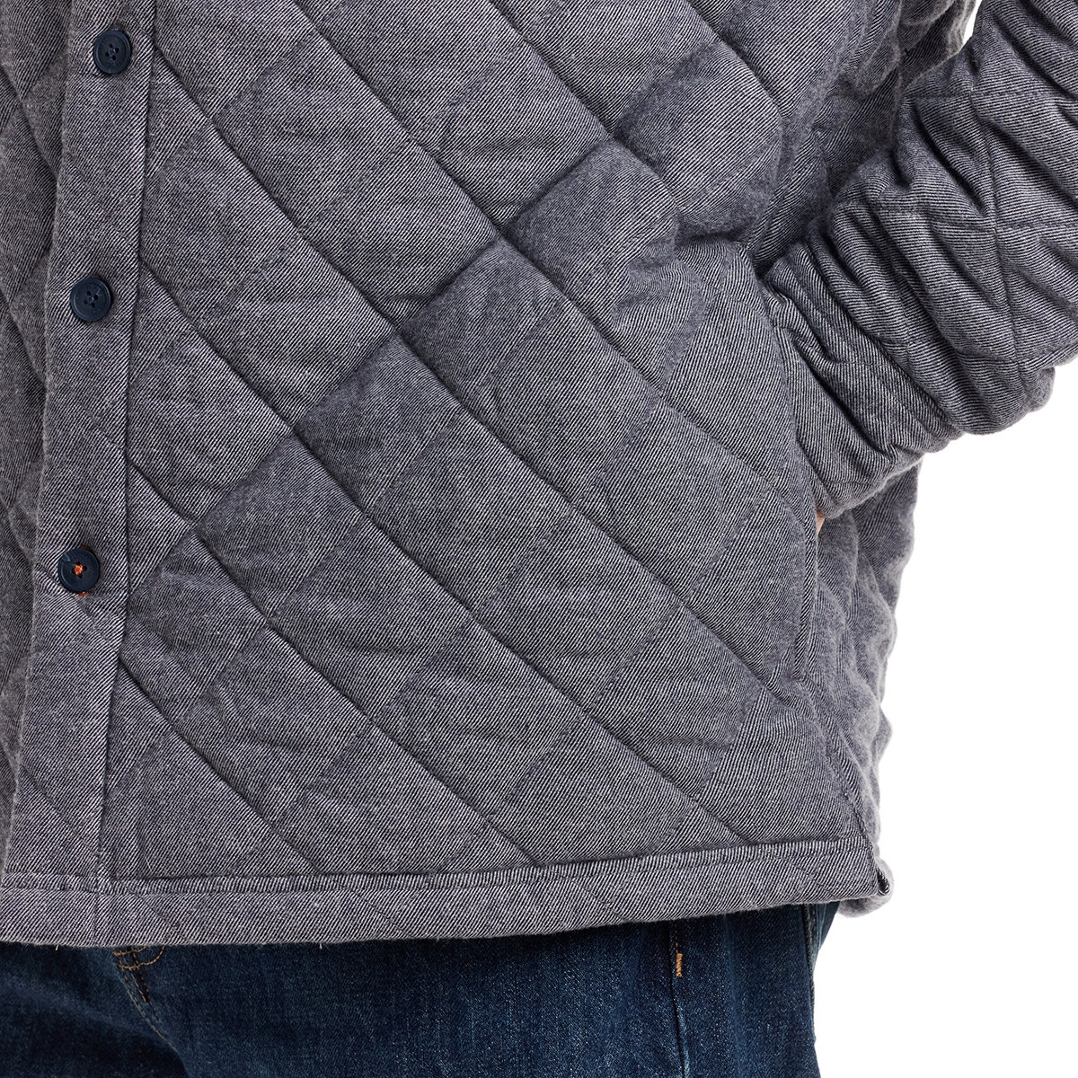 Weatherproof Vintage Sobre Camisa para Caballero Azul solido Extra Grande