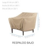 Seasons Sentry funda para silla de jardín con respaldo bajo