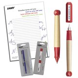 Lamy set pluma fuente y portaminas con cartuchos y minas y block de notas