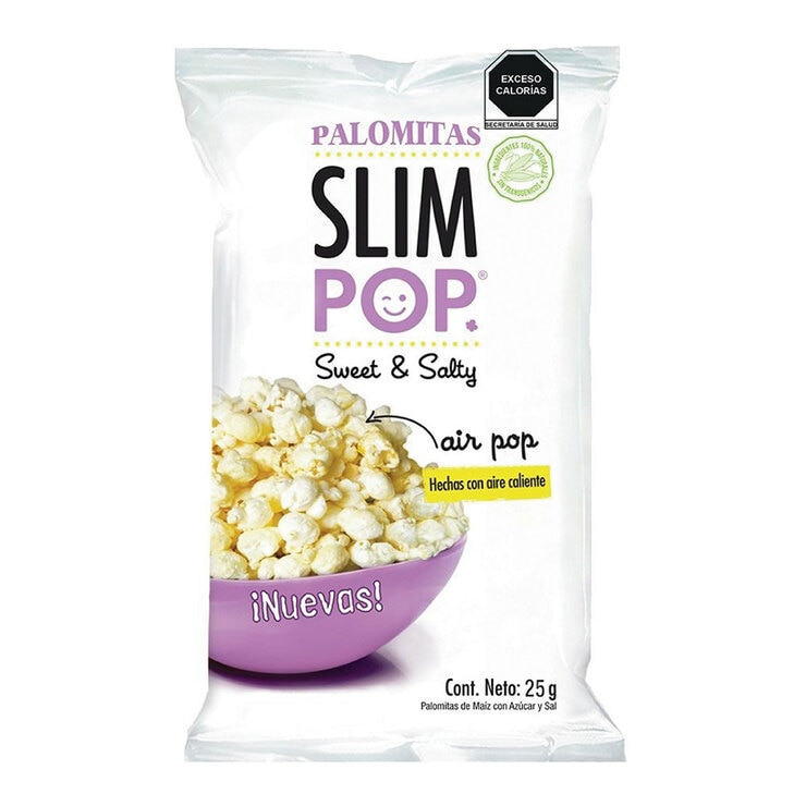 Slim Pop Palomitas Surtidas 20 pzas de 18 g y 4 pzas de 25 g