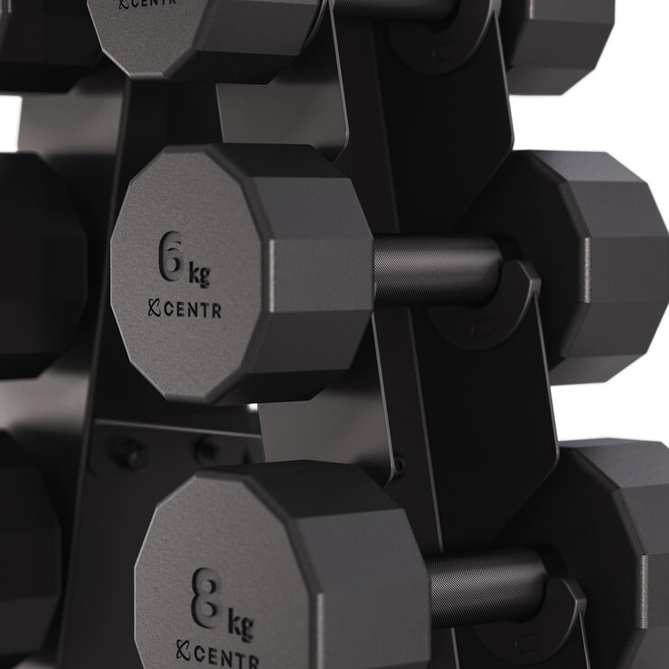 Centr Set De Mancuernas De Goma