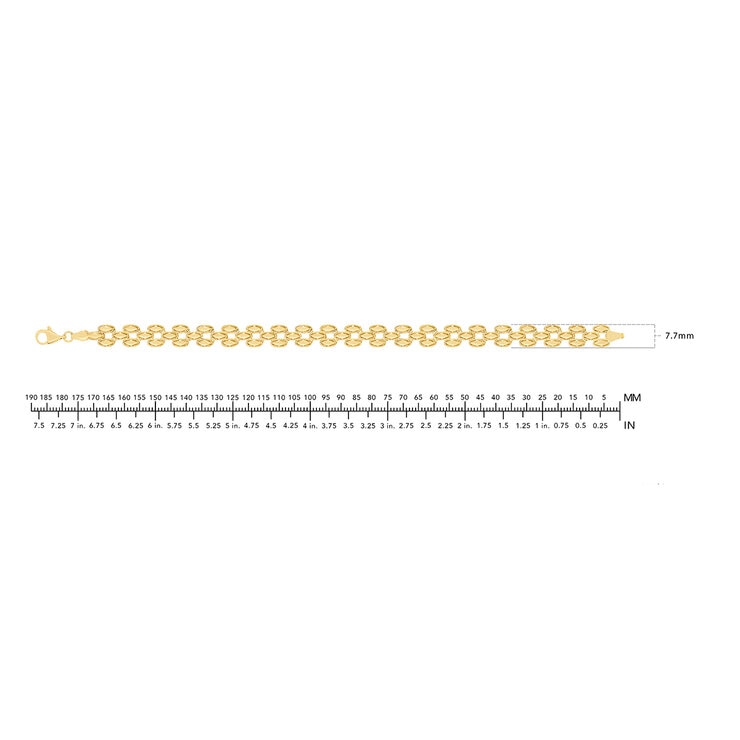 Pulsera de Eslabones Pantera, Oro Amarillo 14K