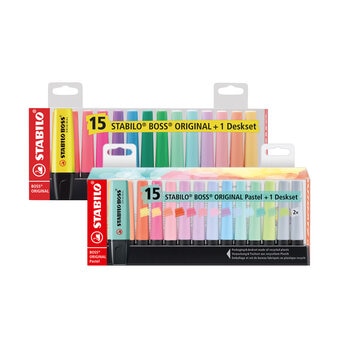 Stabilo Boss Deskset Marcadores 15 pzas, Varios Modelos Stabilo Boss Deskset Marcadores 15 pzas, Varios Modelos