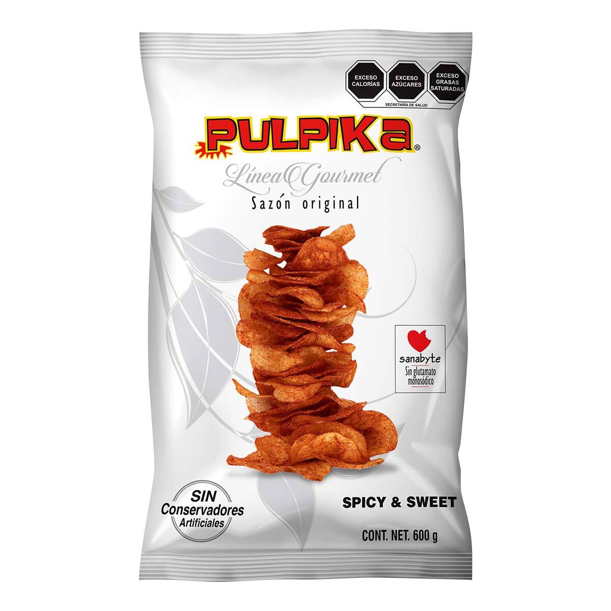 Pulpika Papas Sazón Natural Picante y Dulce 600 g