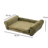 Maypet, Sillón/Cama Tamaño Mediana, Estilo Minimalista para Mascota, Color Verde