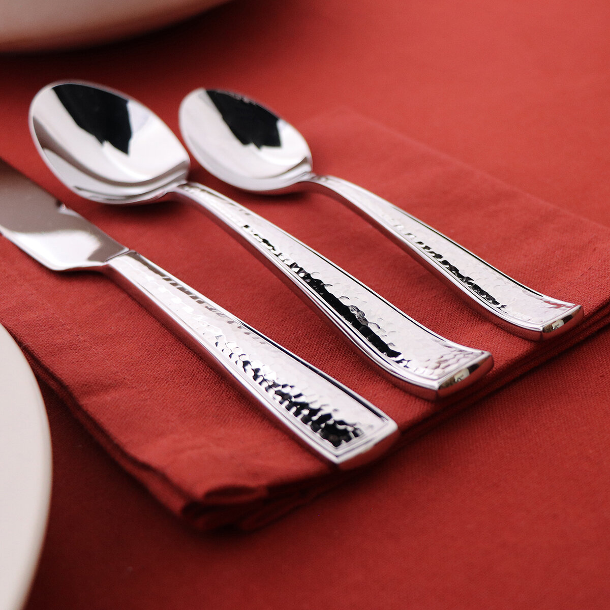 Gourmet Settings Juego de Cubiertos de Acero Inoxidable 20 piezas, Terra