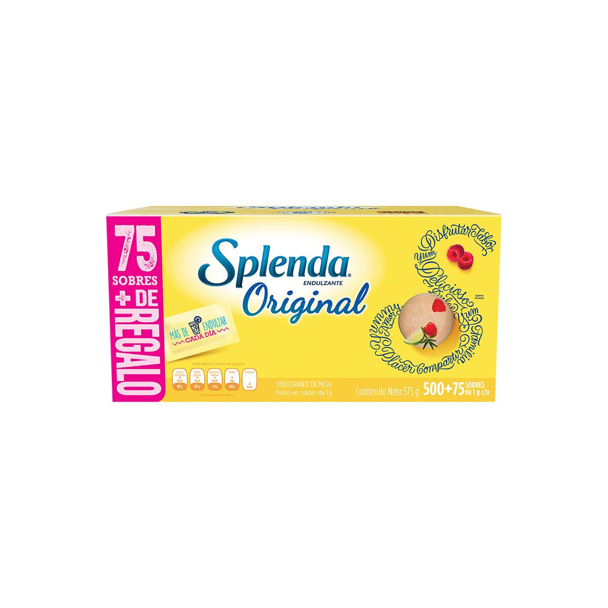 Sustituto de Azúcar Splenda, 500 Sobres + 75 Sobres de Regalo Costco