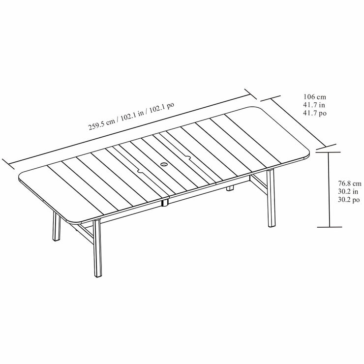 Agio, Morien Comedor para Jardín de 9 Piezas Agio, Morien Comedor para Jardín de 9 Piezas