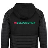 Selección Mexicana, Chamarra Bondeada Negra, para Caballero, Talla Mediana