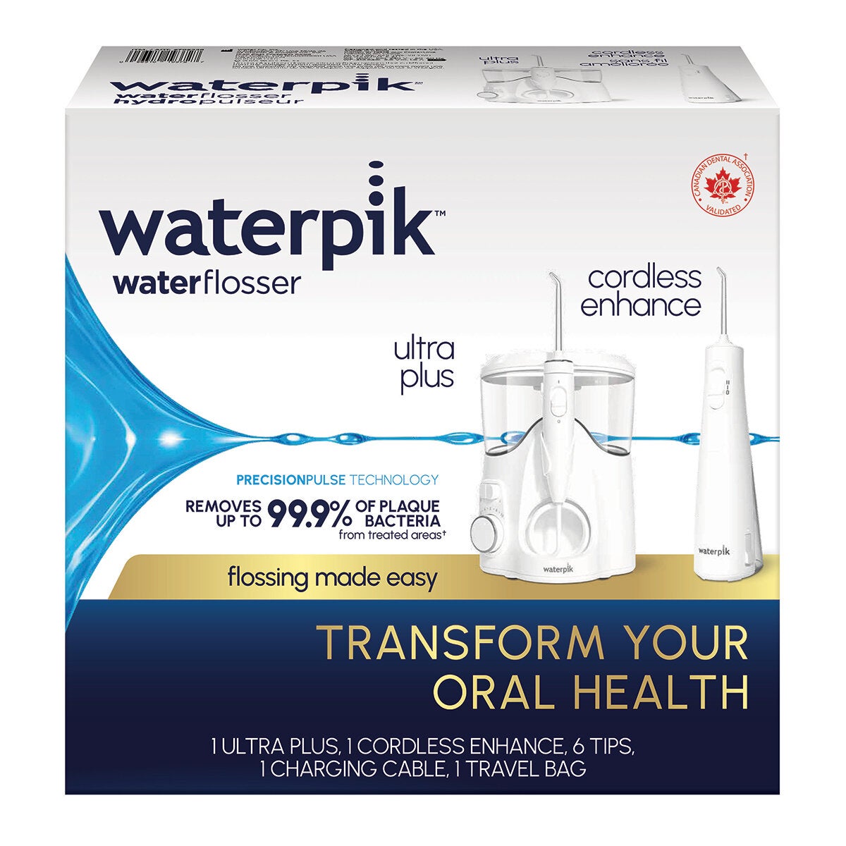 Waterpik, Irrigador Bucal Ultra Plus + Cordless Enhance Waterpik, Irrigador Bucal Ultra Plus + Cordless Enhance