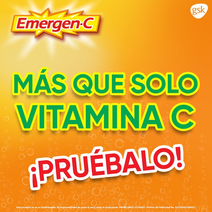 Emergenc con vitamina C, B y antioxidantes 4 cajas de 10 sobres