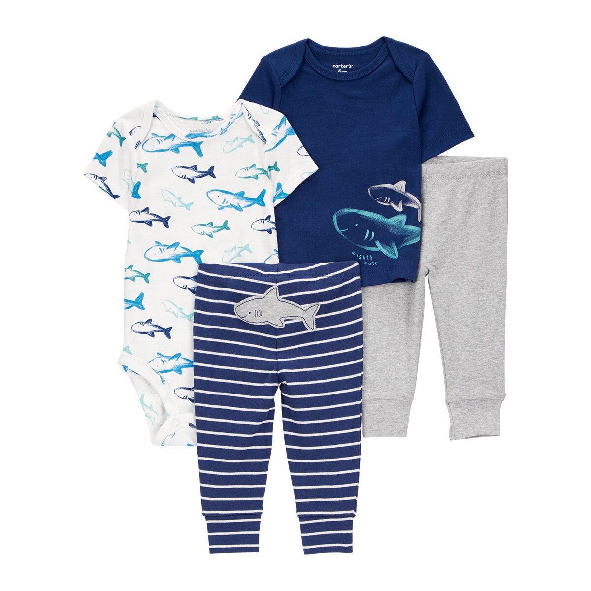 Carter's Conjunto de 4 piezas para Bebés Azul 12 Meses