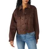 Steve Madden Chamarra tipo gamuza para Dama Café Mediana Steve Madden Chamarra tipo gamuza para Dama Café Mediana