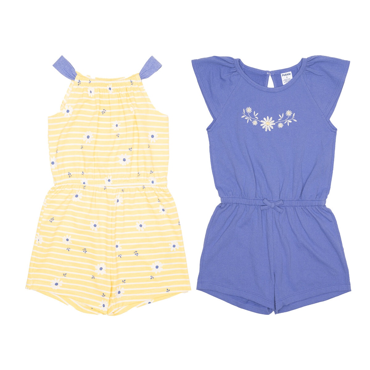 Pekkle Rompers para Niñas 2 piezas Amarillo 6 Años