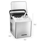 Gourmia, Máquina Para Hacer Hielo, Produce 12 kg Diarios