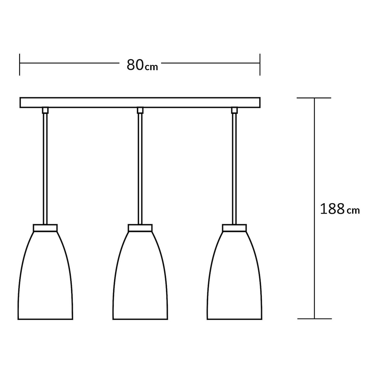Estevez, Lámpara Colgante de 3 Focos, Modelo Sevilla, Color Níquel