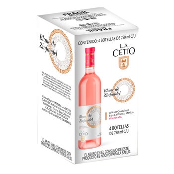 Vino Rosado Blanc de Zinfandel La Cetto 4/750ml