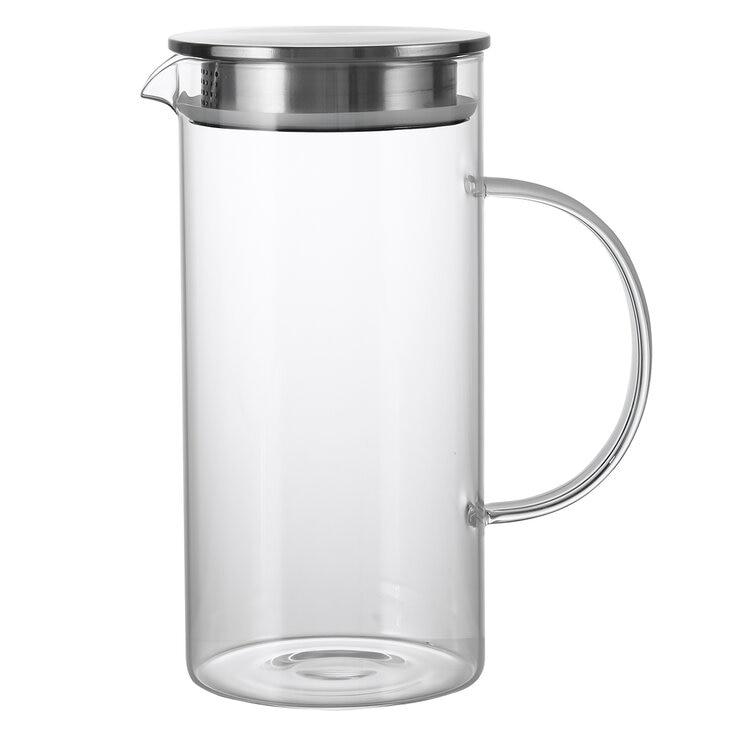 King Crystal Jarra de Vidrio de Borosilicato, 1 pieza