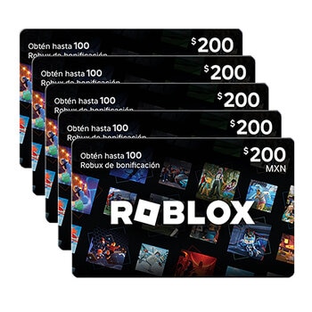 Roblox Cinco Certificados Digitales de $200 c/u